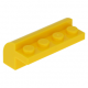 LEGO kocka 2×4×1 1/3 ívelt, sárga (6081)